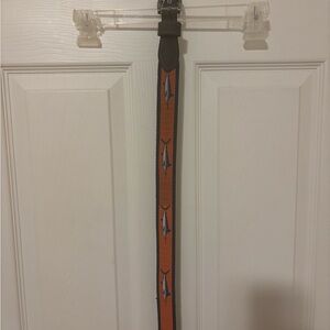 Orange and Brown Men's Belt Made in USA